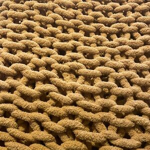 Handmade knitted throw